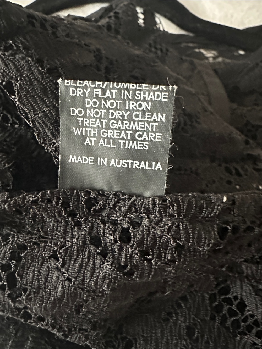 Black Lace Overlay Cap-Sleeve Top - Picture 5 of 8